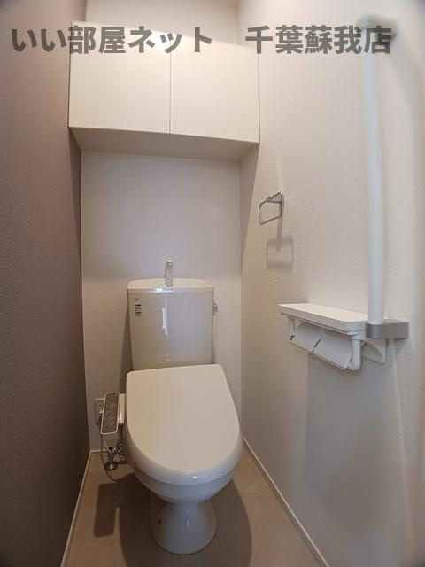 誉田町２丁目アパート（０２６５９５５０２）のトイレ|落ち着いたトイレです