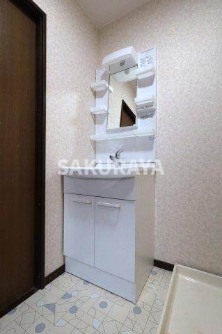 メゾンQの独立洗面台|2025年4月撮影。