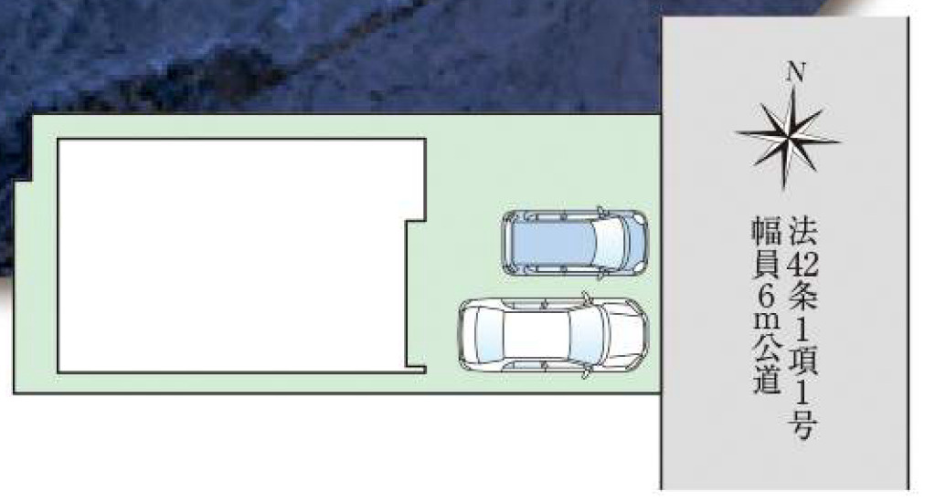 向日市物集女町燈篭前「東向日駅」新築戸建の区画図