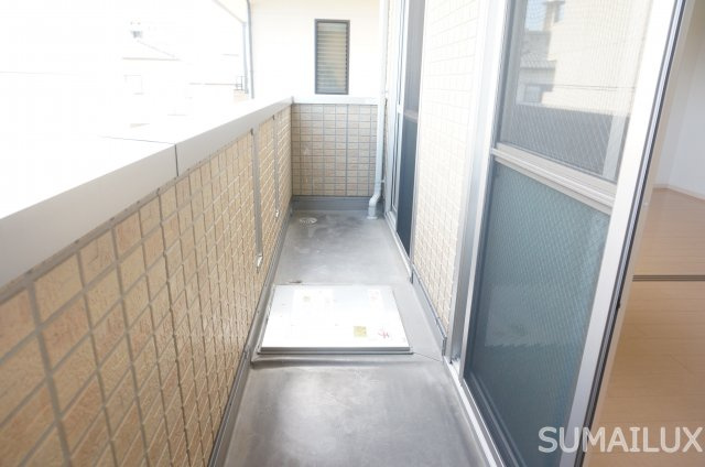 熊本市南区薄場２丁目の賃貸マンションのバルコニー