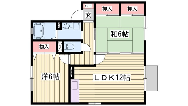 グランディールＮＫＴ　２棟の間取り