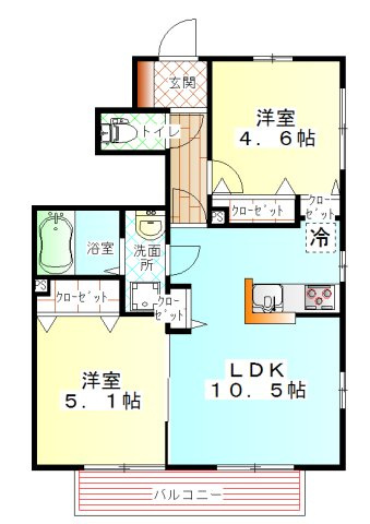 【間取り】 | ラ　カーサ　フェリーチェ