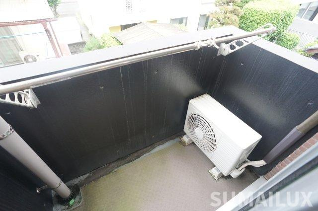 熊本市中央区水前寺５丁目の賃貸マンションのバルコニー