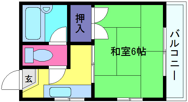 生藤ハイツの間取り