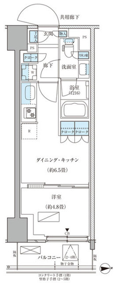 【間取り】 | パークアクシス品川天王洲アイル