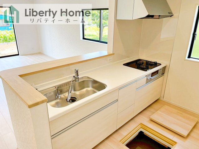 笠間市平町第4　新築戸建　1号棟のキッチン