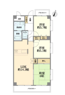 【間取り】 | シャルマンフジ堺北 | 使いやすい間取り、各お部屋に収納があるのでいつもすっきりと片付いたお部屋が実現可能です。
家族が集う空間もプライベートな空間もございます。