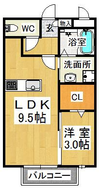 メルベーユの間取り|※間取りが現況と異なる場合は現況を優先します※