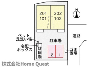 【区画図】 | シェルドゥサツキⅡ