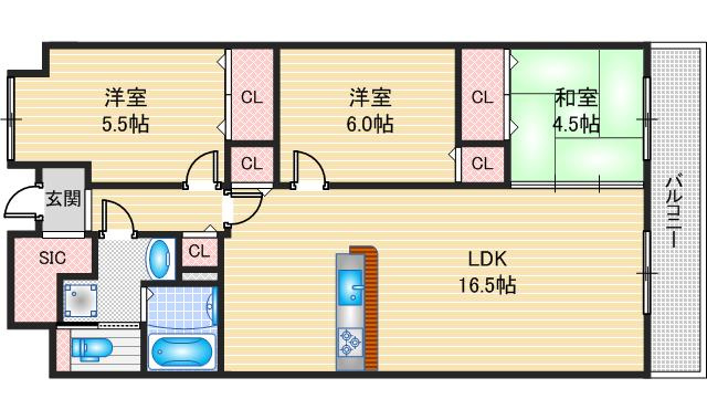 【間取り】 | 朝日プラザ千里北C棟