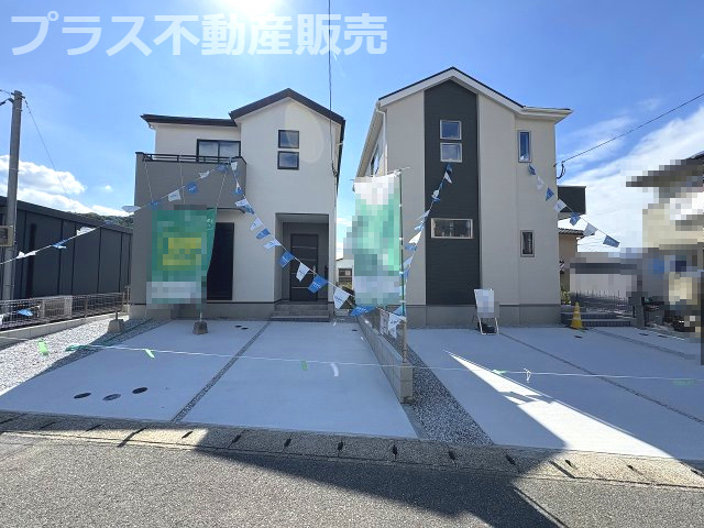 【外観】 | 春日市白水ヶ丘2丁目2期　1号棟（全2棟）【仲介手数料無料・0円】 | 現地写真。プラス不動産販売なら、現場の全ての棟をまとめてご見学頂けます。