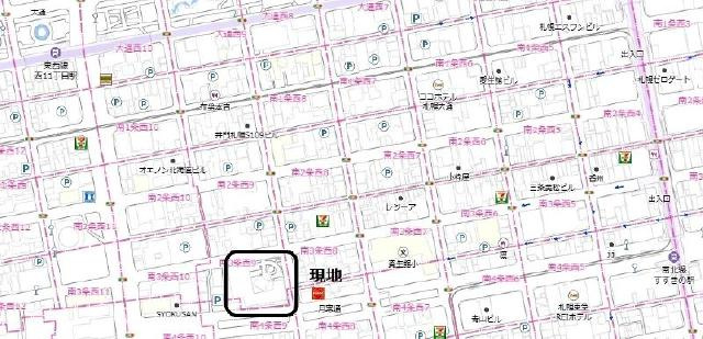 アパタワーズ札幌大通公園の地図
