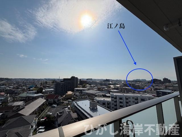プレミスト湘南辻堂フォレストフェイスの展望|江ノ島を眺めながらくつろげる、ゆとりの2mバルコニー付き。湘南ならではの毎日がここに。