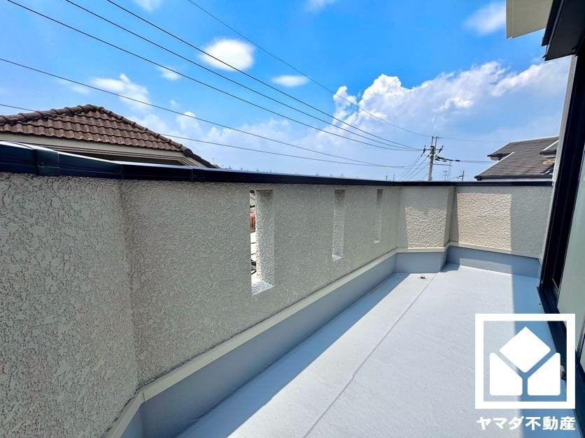 宇治市宇治池森のバルコニー