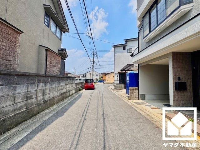 宇治市宇治池森の前面道路含む現地写真