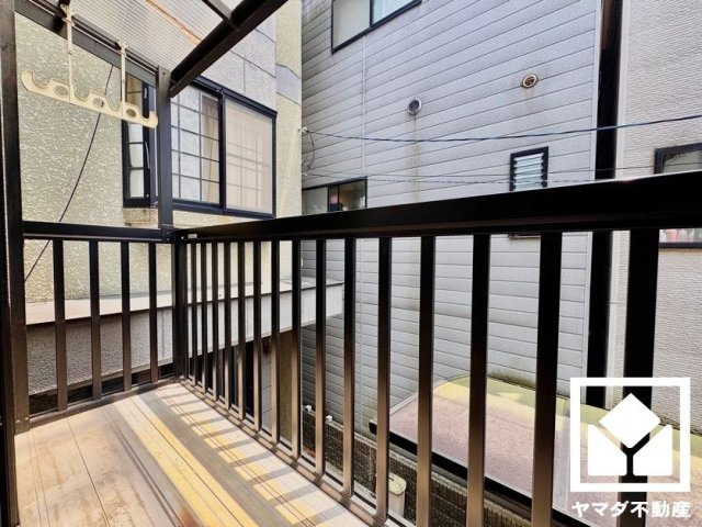 宇治市宇治池森のバルコニー