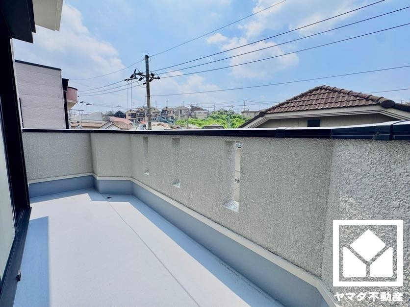 宇治市宇治池森のバルコニー