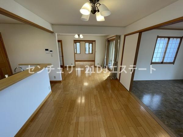 【居間・リビング】 | 三井ホーム施工・二世帯住宅 | １階リビング