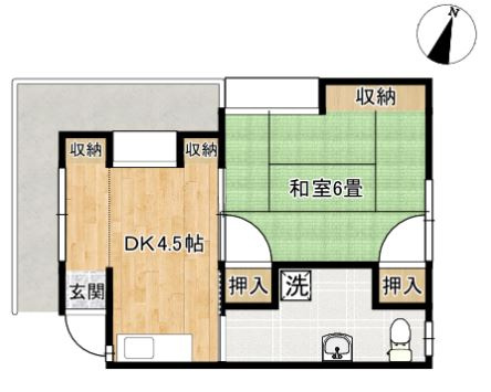 新垣アパートの間取り