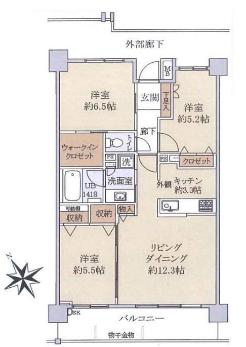 イニシア朝霞台の間取り