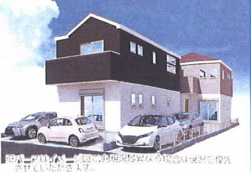 茅ヶ崎市柳島1期　新築戸建全2棟　1号棟の外観