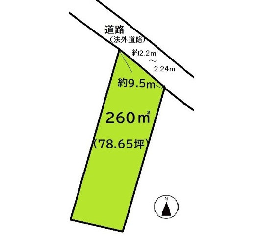 【土地図】 | 篠栗町中央2丁目土地