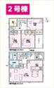 【間取り】 | 御殿場市大坂2号棟　間取り図