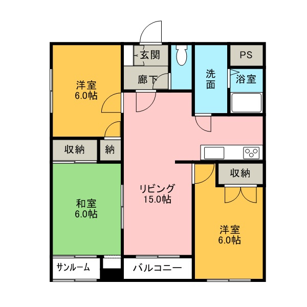 グランヴェルジェ有松の間取り