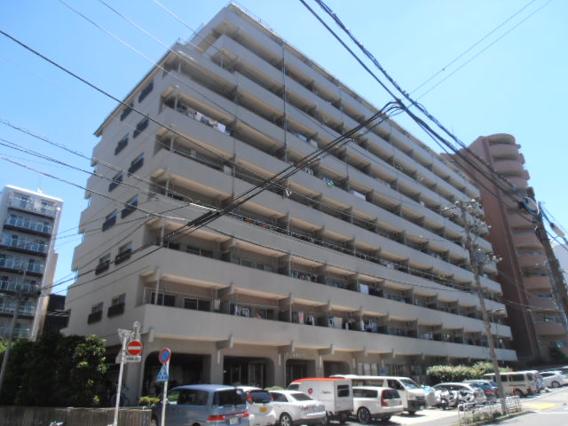 新大橋永谷マンションの外観|外観は落ち着いています