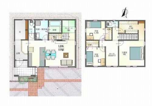 平塚市菫平　中古一戸建て　4号棟の間取り|平塚市菫平　中古一戸建て　