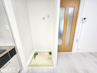 【キッチン】 | 尼崎下の森住宅 | キッチン横に洗濯機置き場がございます♪