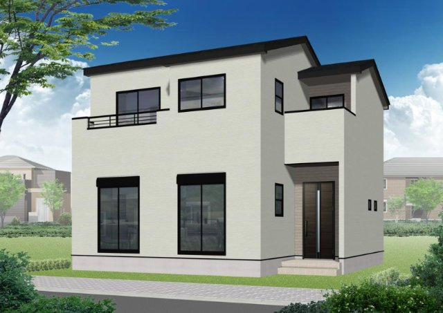 月々11万円台～　新築戸建　富士見市渡戸1期の外観パース|外観パース