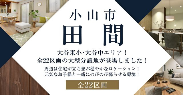小山市田間【全22区画】ファイブイズタウンの画像