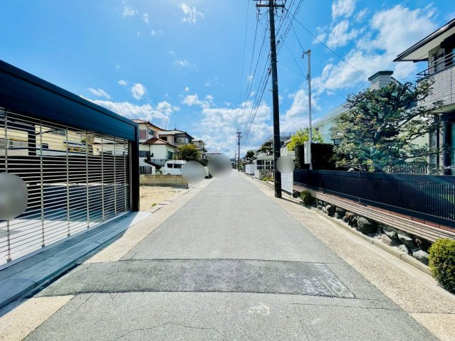 名東区よもぎ台三丁目土地の前面道路含む現地写真|前面道路①