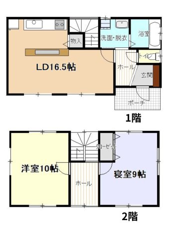 【成約特典有り】米沢市万世町牛森4150-31のその他|2階間取図