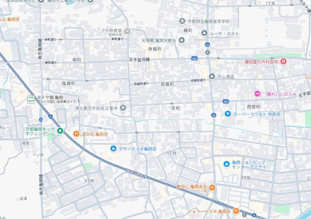 亀岡市京町　第2期　新築一戸建ての地図