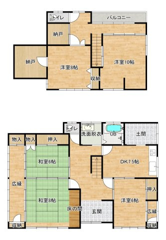 【間取り】 | 筑西市門井　中古戸建