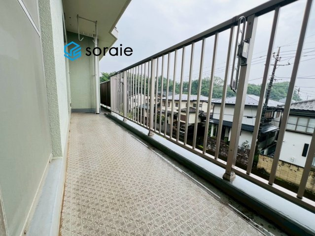 緑ハイツマンションのバルコニー