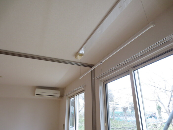 プレジオ南恒久|202 室内物干し エアコン