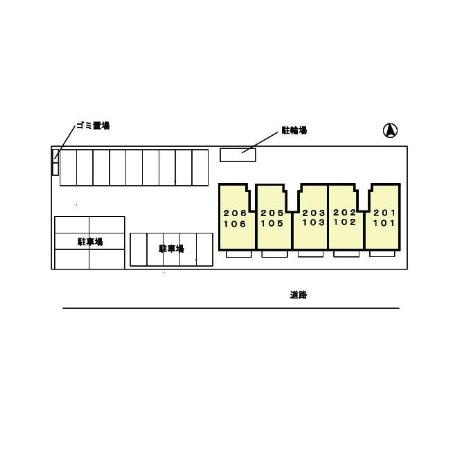 プレジオ南恒久の区画図