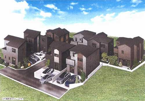 秦野市南矢名　新築戸建全8棟　6号棟の外観