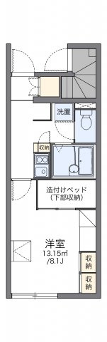 レオパレスこぶしの里　北六甲の間取り