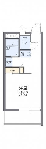 神戸市兵庫区熊野町１丁目の賃貸マンションの間取り