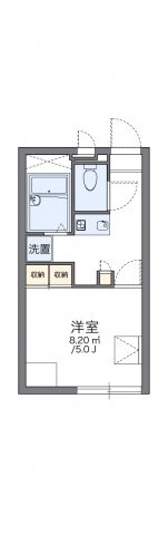 神戸市兵庫区五宮町のアパートの間取り