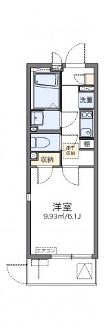 神戸市長田区野田町６丁目の賃貸マンションの間取り|代表的な間取のため実際の間取とは異なる場合があります
