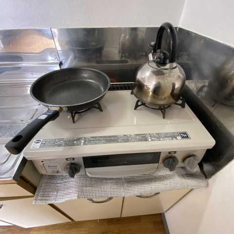 ハイツカレッヂのキッチン|使いやすいキッチンです