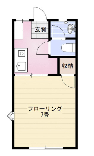 ７畳の角部屋です