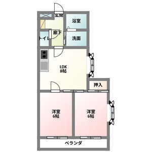 コーポアゲの間取り