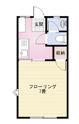 ７畳の角部屋です