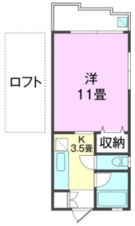 【間取り】 | リビングＢＯＸⅡ（Ｋ） | リビングＢＯＸⅡ（Ｋ）★那覇市前島エリア